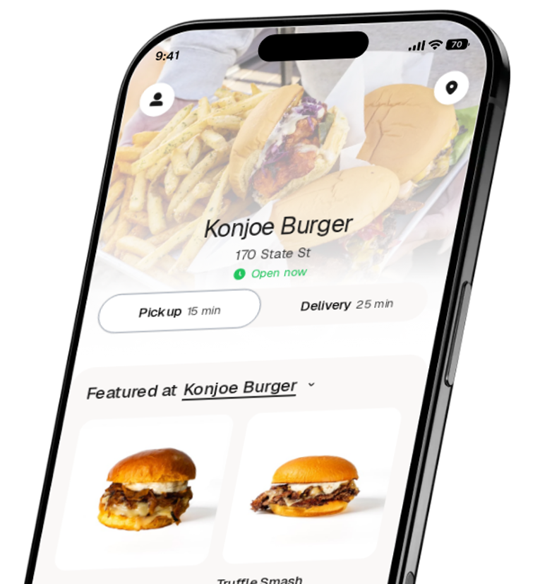 Konjoe Burger app preview